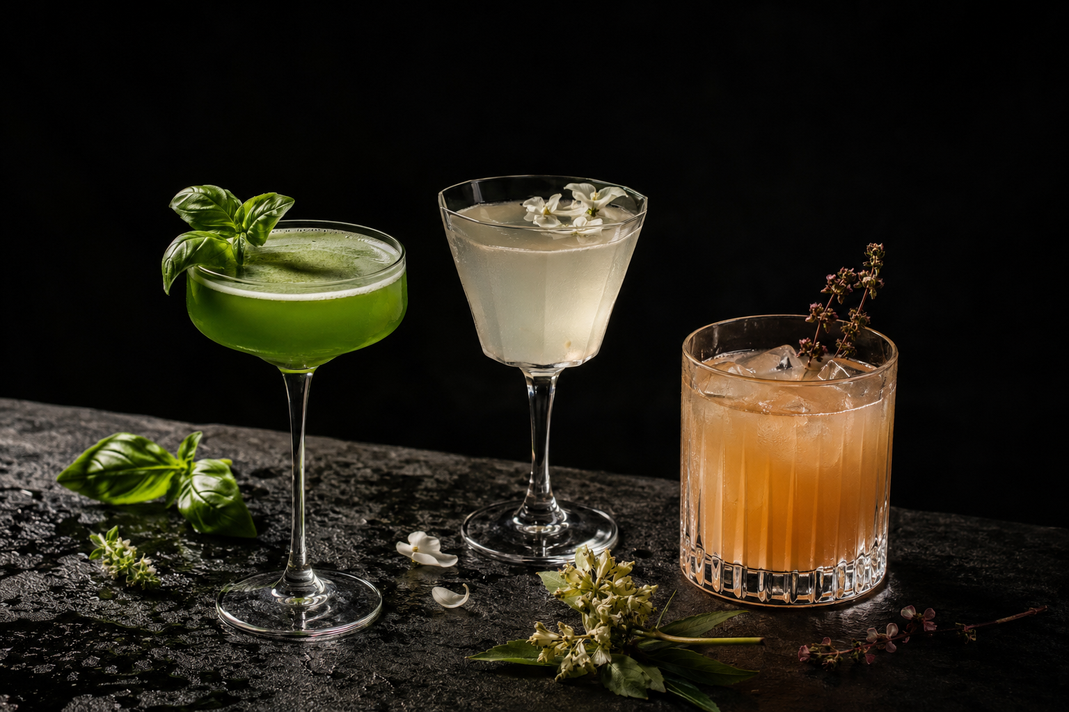 Cocktailauswahl der Menürichtung Continental Menu